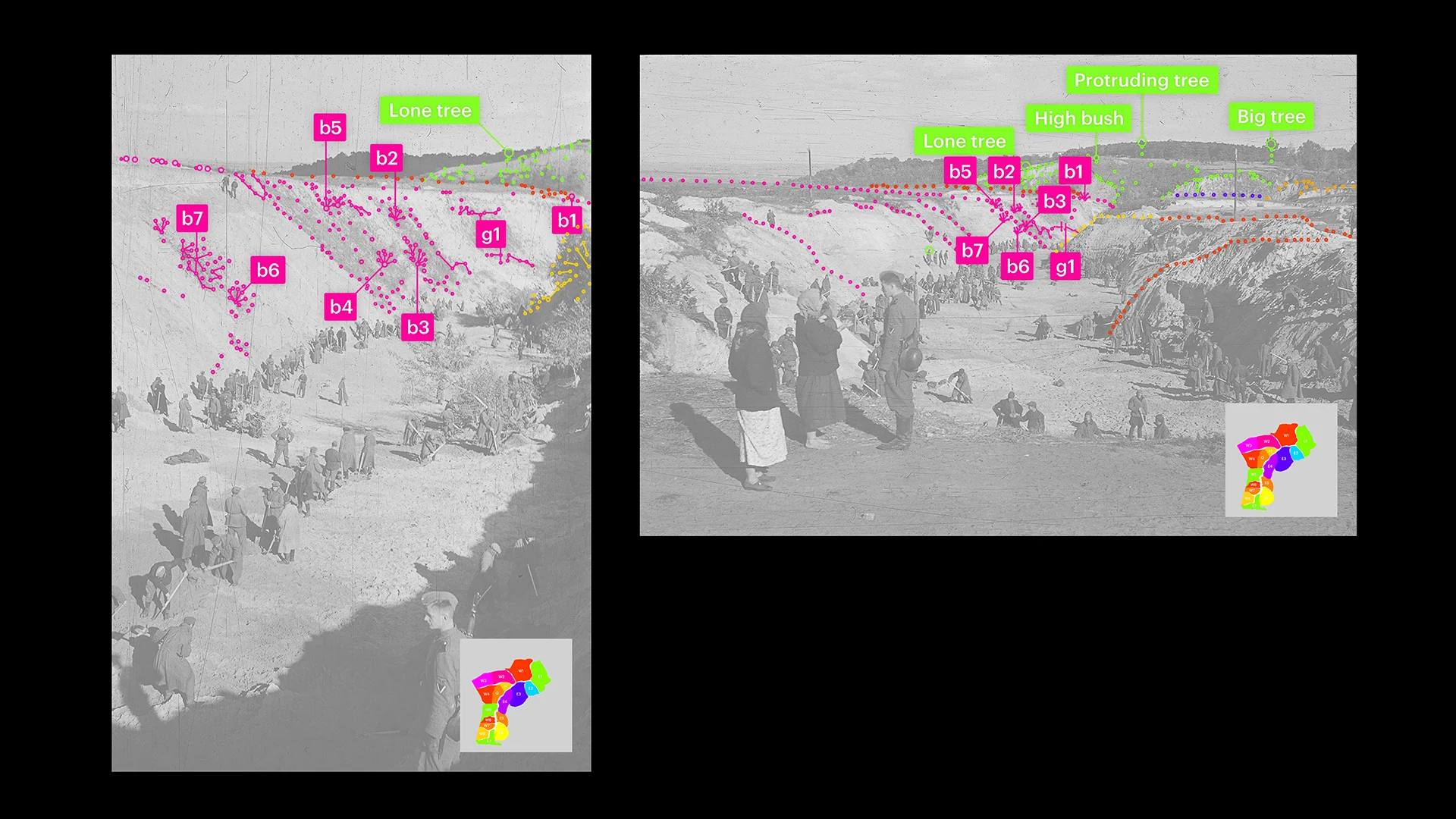 Analysis of terrain features in photographs by Johannes Haehle (Center for Spatial Technologies, 2020) (Center for Spatial Technologies, 2020)
