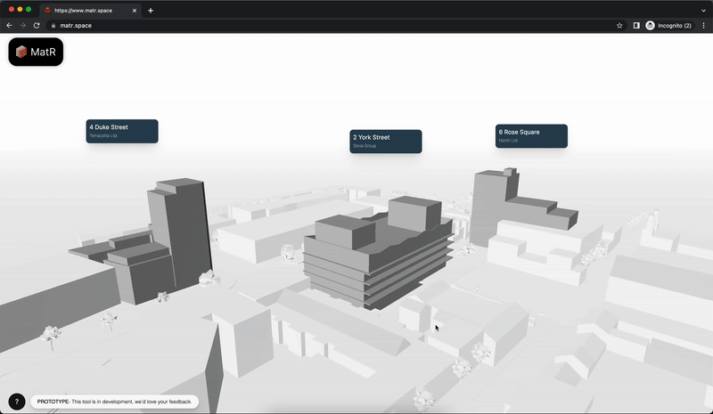 A digital registry for a building’s material, component and performance data. (the Center for Spatial Technologies)